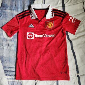 Manchester United Jersey 2022/23 Home Youth Sz 9/10 Soccer Trikot Adidas H13881